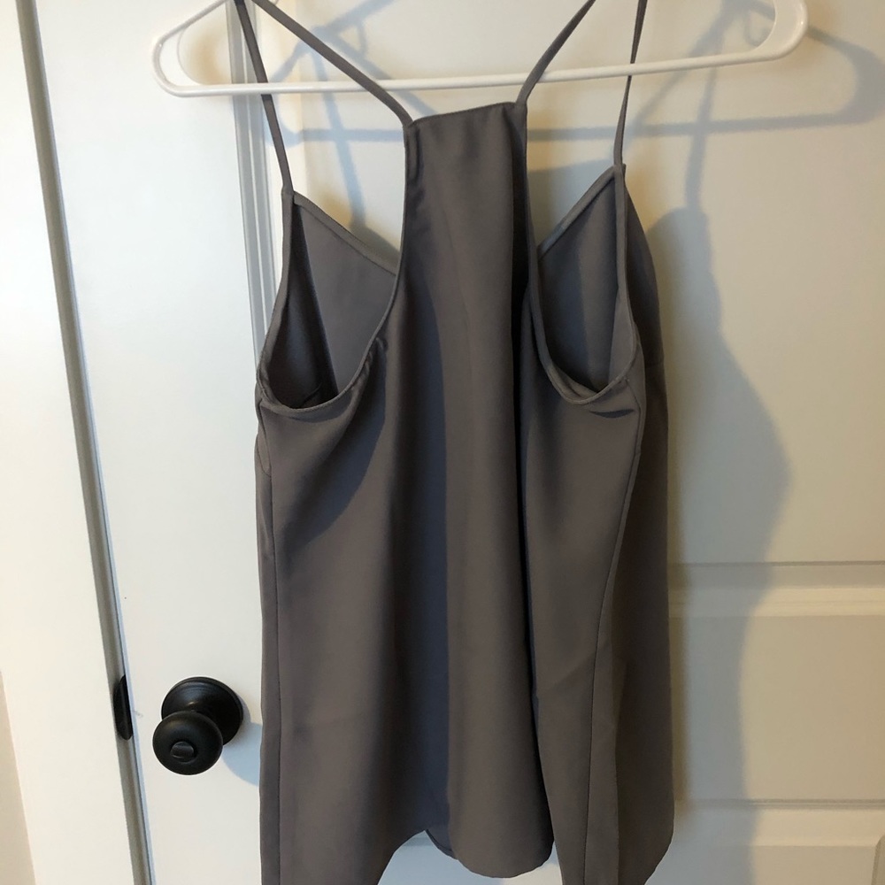 Gray racer back tank from Banana Republic. NWT